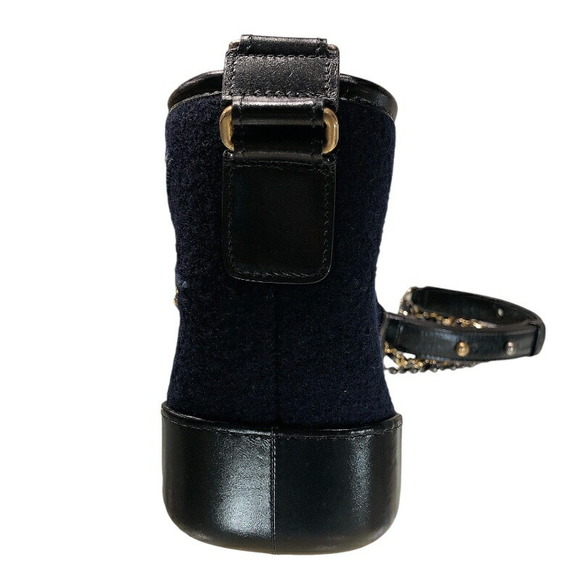 Chanel Gabriel De Small Hobo Bag Calf Navy Blue Black - Picture 5 of 16